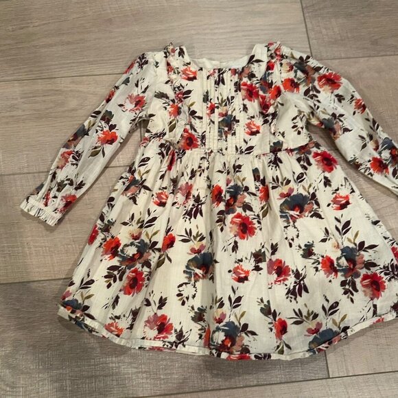 BABY GAP GIRLS SIZE 3 YEARS FLORAL DRESS - Picture 1 of 6